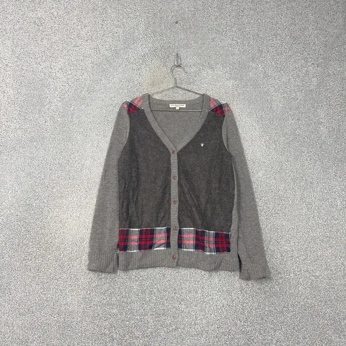 빈폴 그레이 패턴 가디건 95 상품이미지1