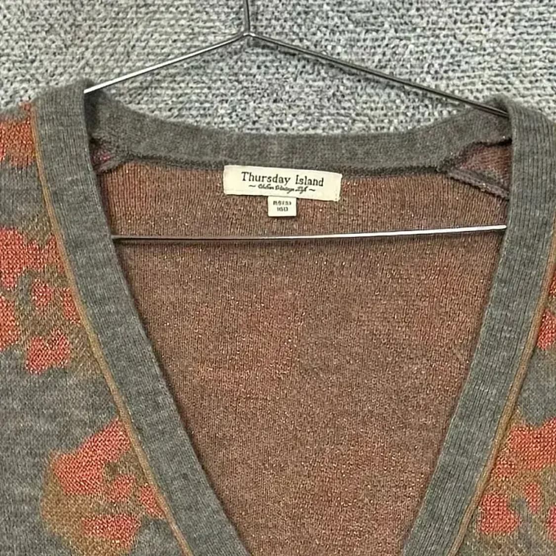 써스데이아일랜드 플라워 패턴 가디건 85 상품이미지3