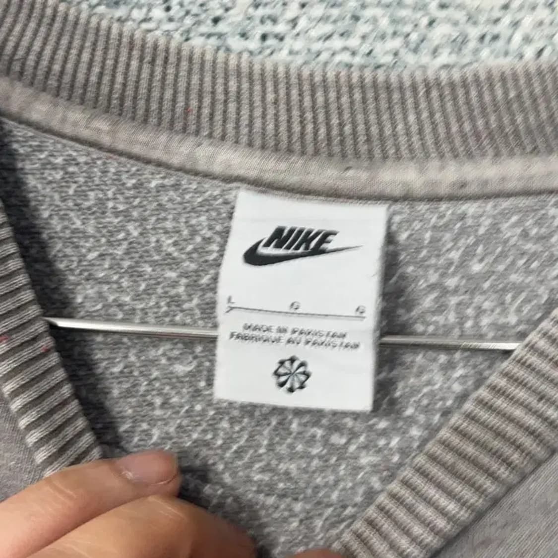 나이키 스우시 피그먼트 그레이 맨투맨 L 상품이미지3