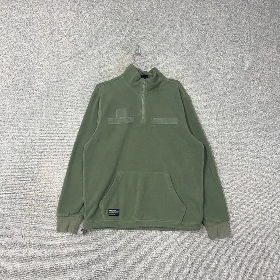 그루브라임 카키 반집업 후리스 L 상품이미지1