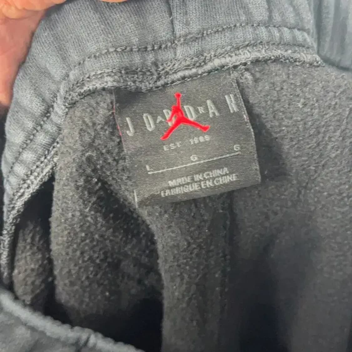 조던 로고  블랙 조거팬츠  L 상품이미지5