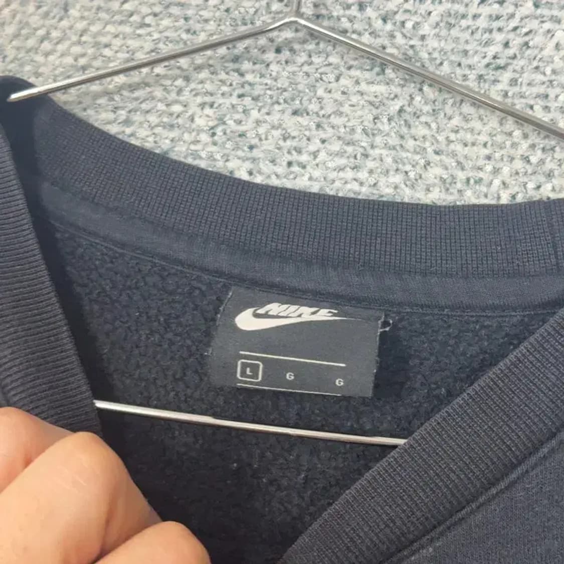 나이키 스우시 블랙 맨투맨 L 상품이미지3