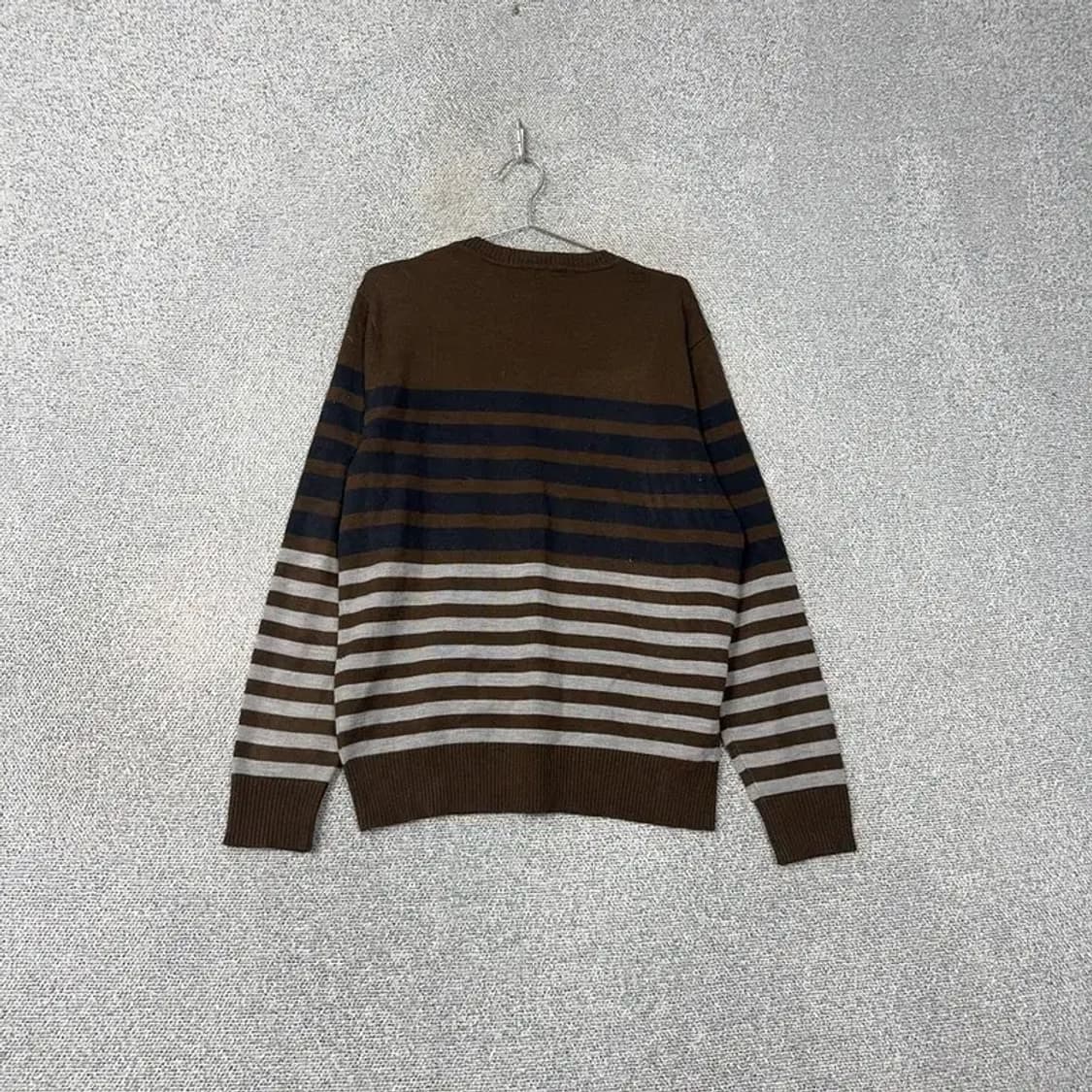 마인드브릿지 스트라이프 브라운 니트 105 상품이미지2