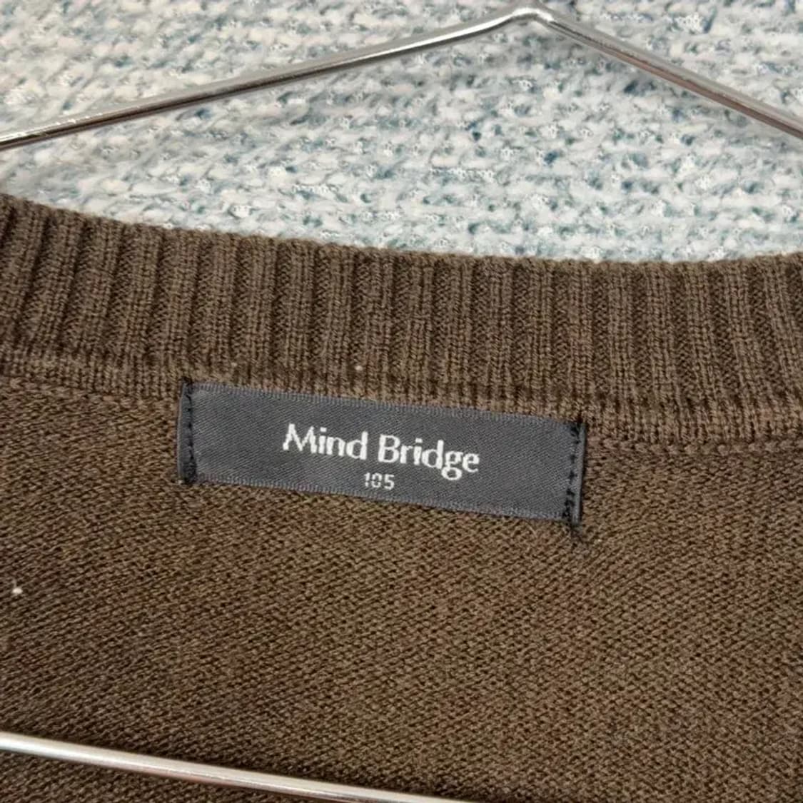 마인드브릿지 스트라이프 브라운 니트 105 상품이미지3