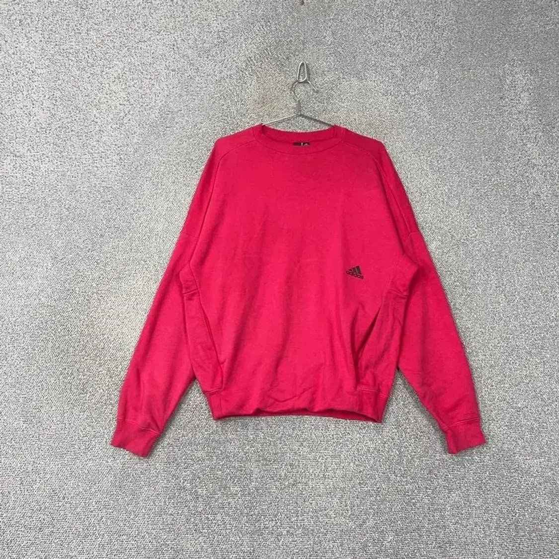 아디다스 삼각로고 핑크 맨투맨 S 상품이미지1
