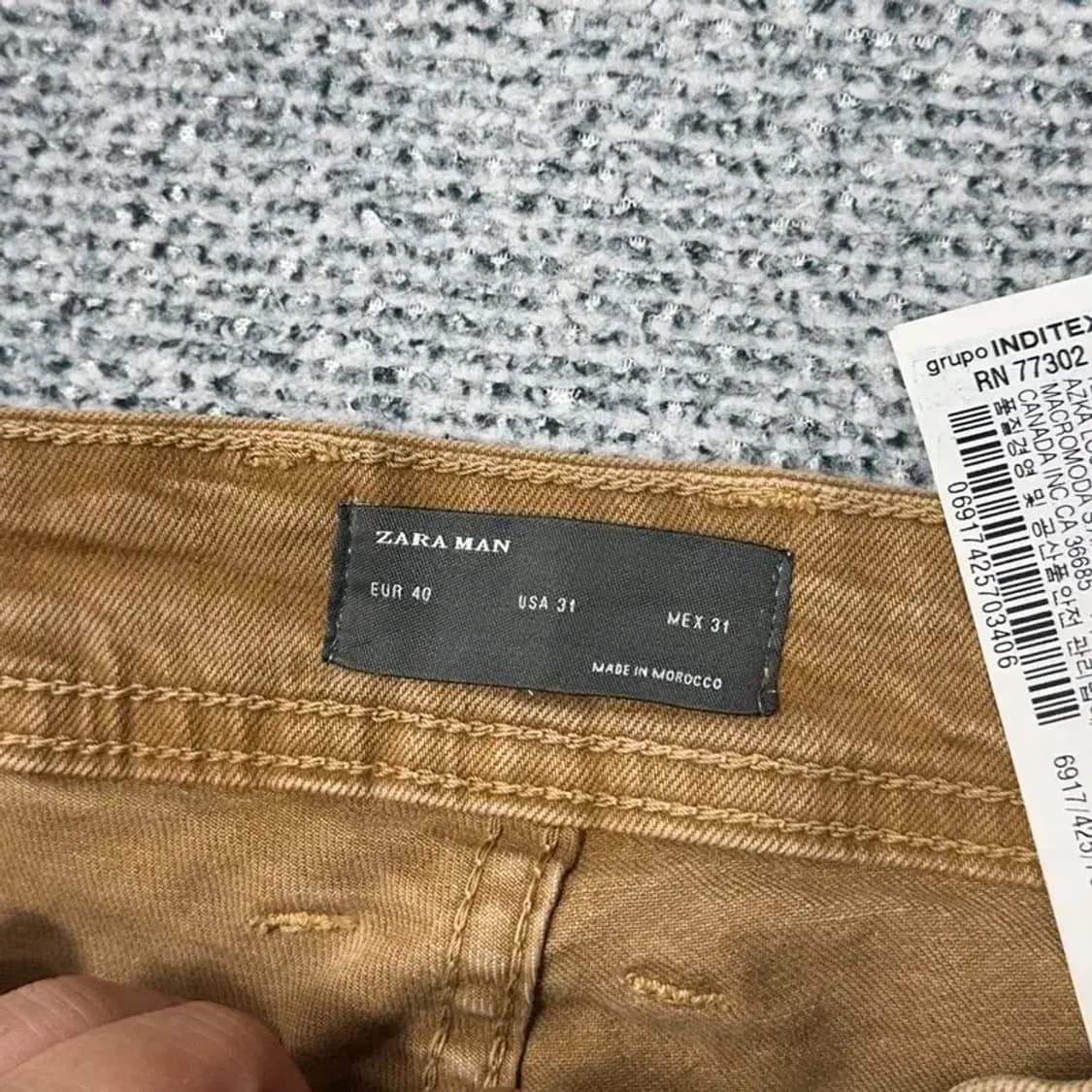 자라 브라운 워싱 데님 청바지 31 상품이미지6