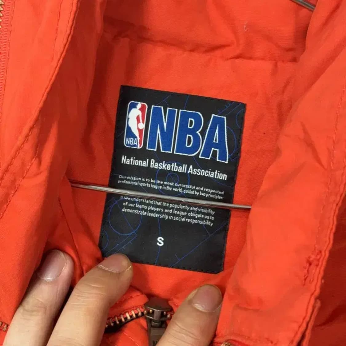 NBA 포켓 오렌지 필드 자켓 S 상품이미지3