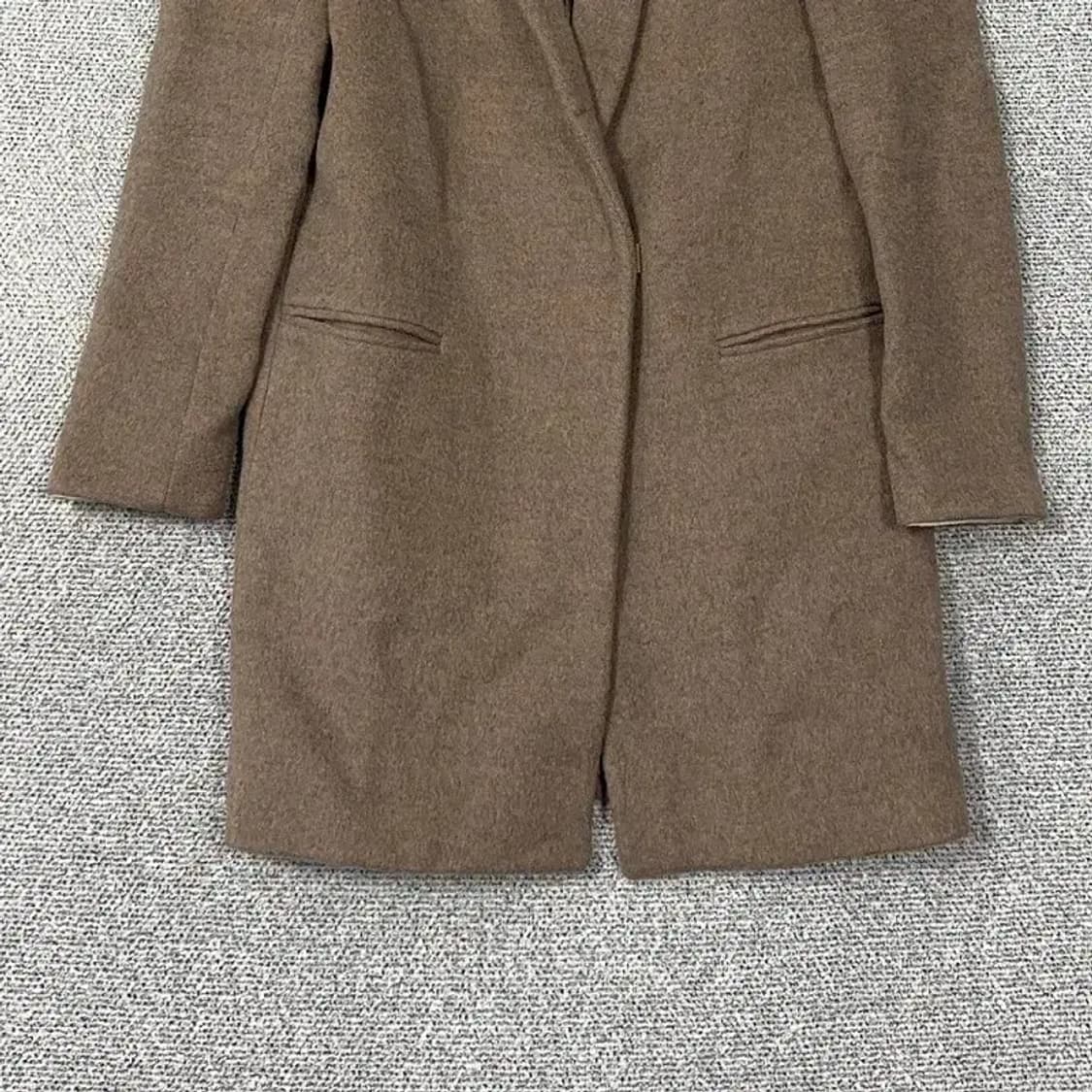 시슬리 여성 브라운 울 코트 42 상품이미지4