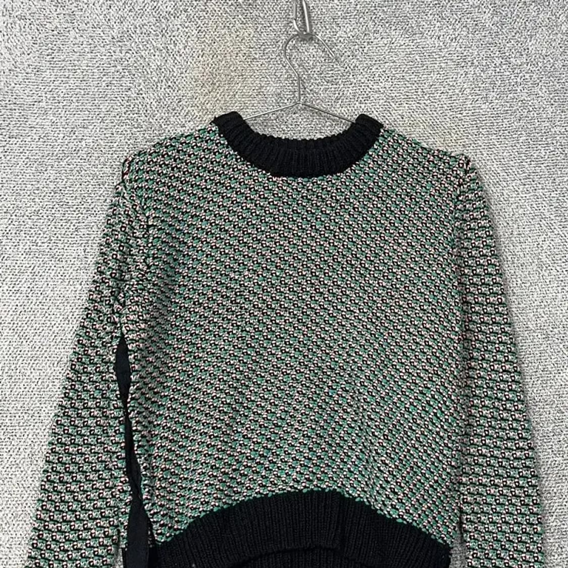 COS 코스 그린 패턴 니트 XS 상품이미지3