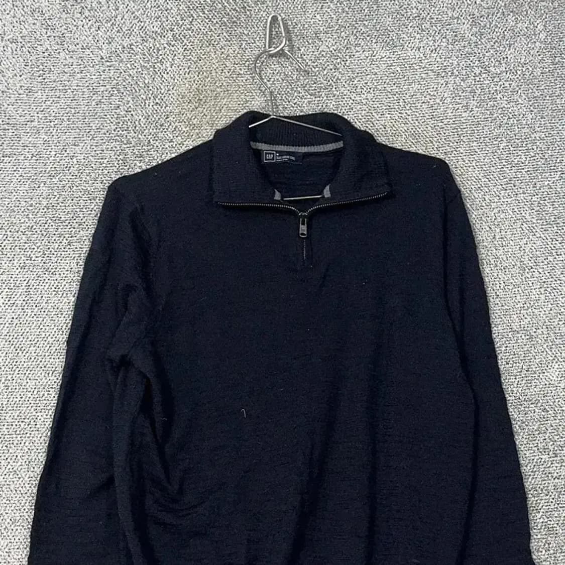 갭 반집업 네이비 니트 M 상품이미지3