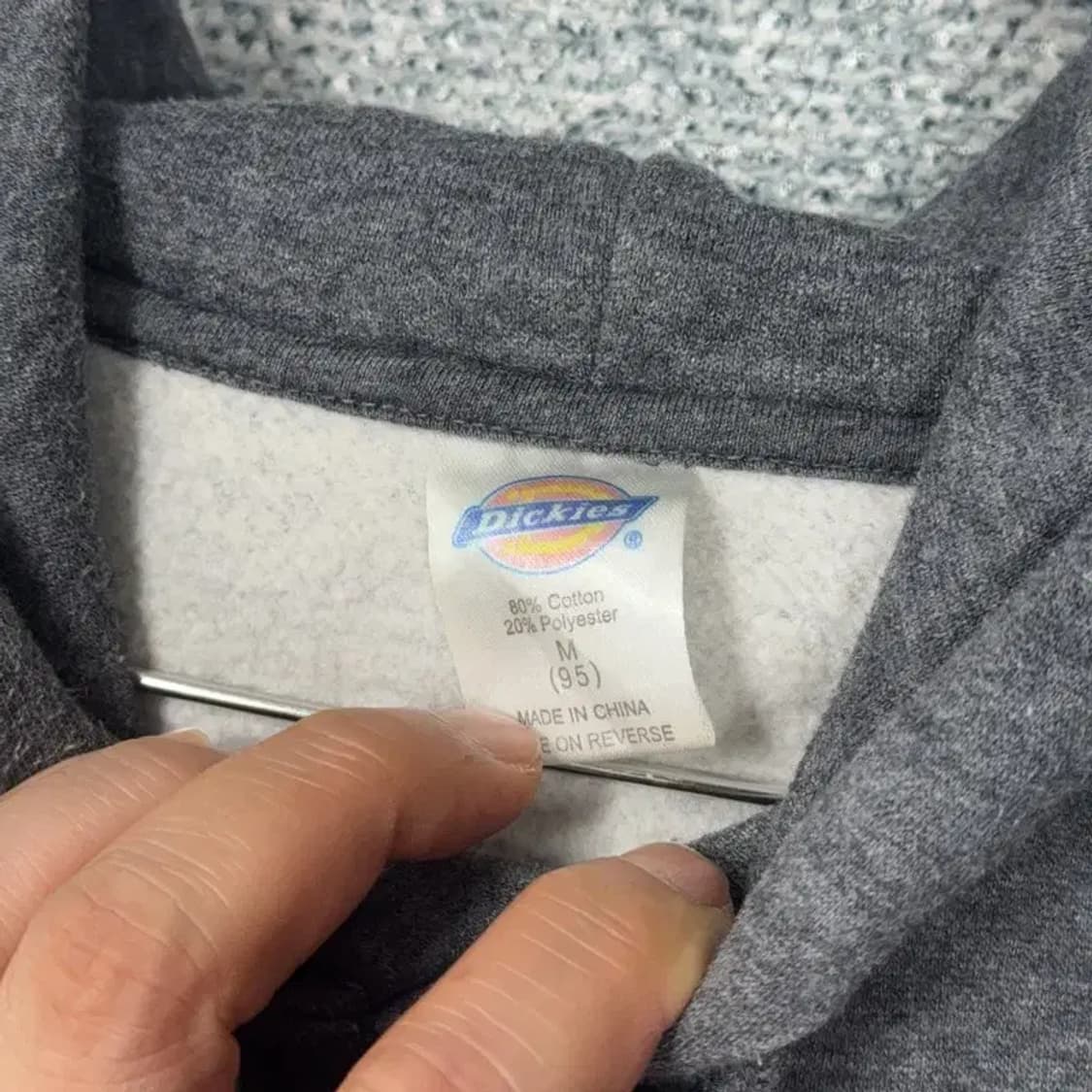 디키즈 빈티지 로고 그레이 후드티 M 상품이미지3