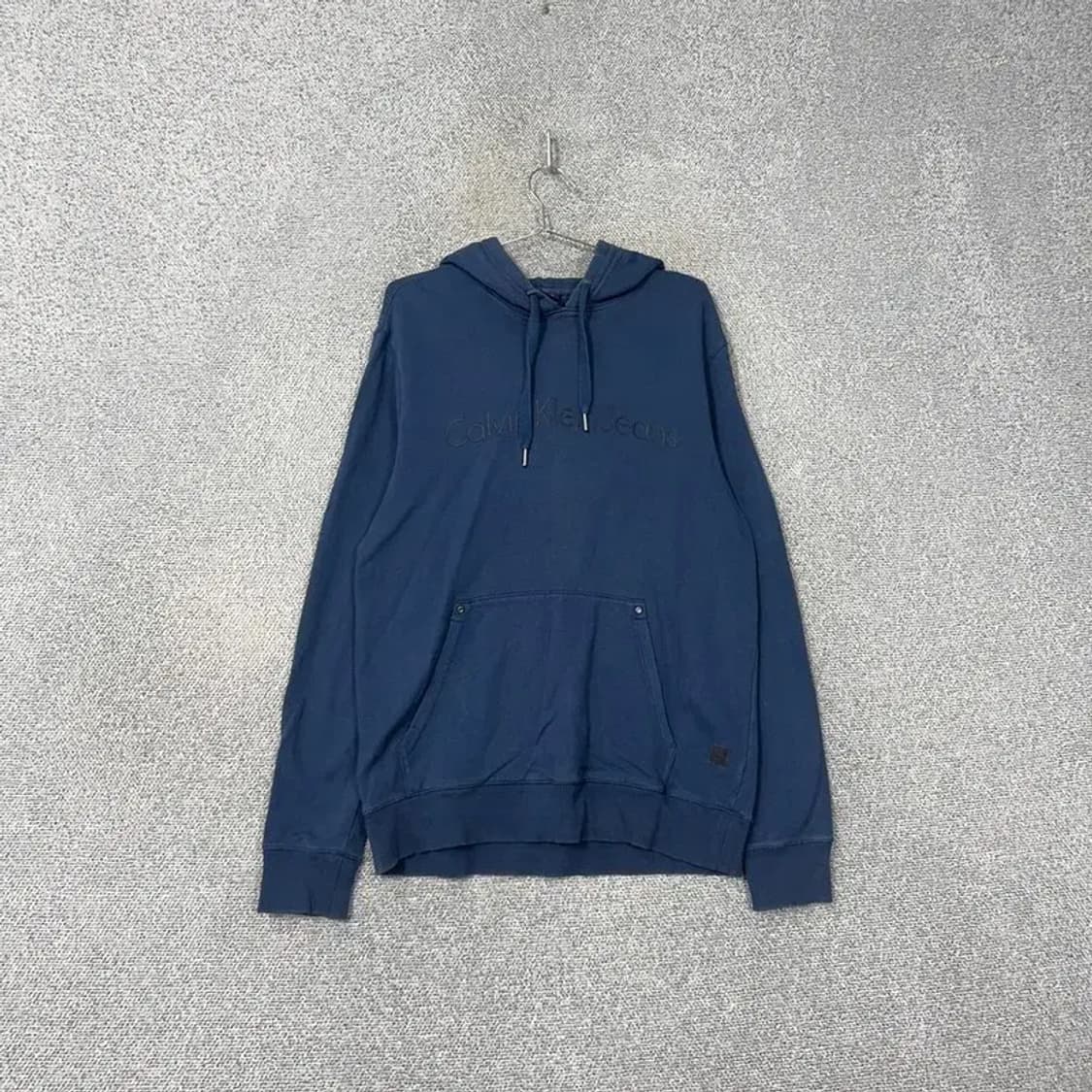 캘빈클라인 로고 네이비 캐주얼 후드티 L 상품이미지1