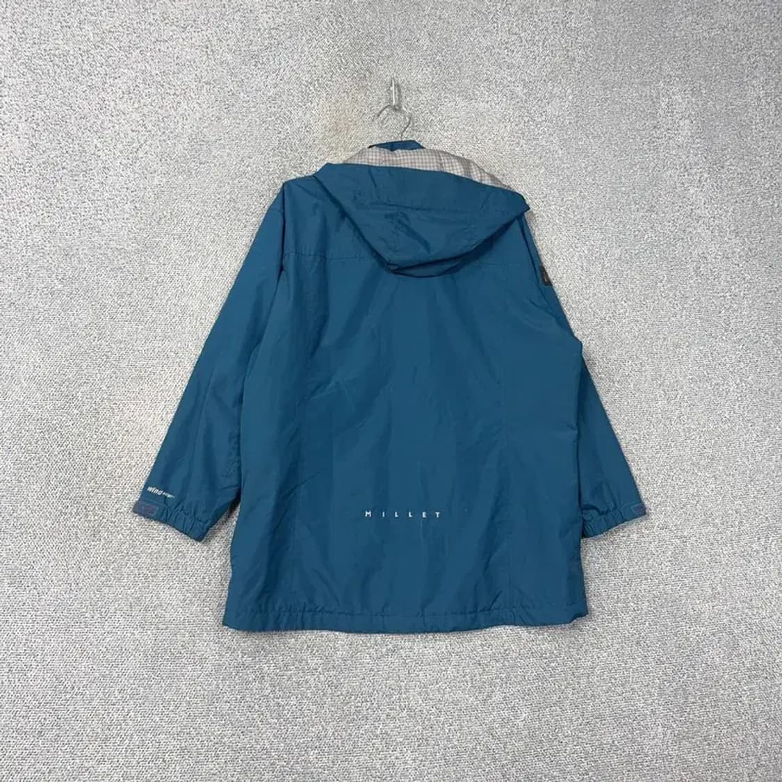 밀레 로고 윈드엣지 블루 바람막이 110 상품이미지2