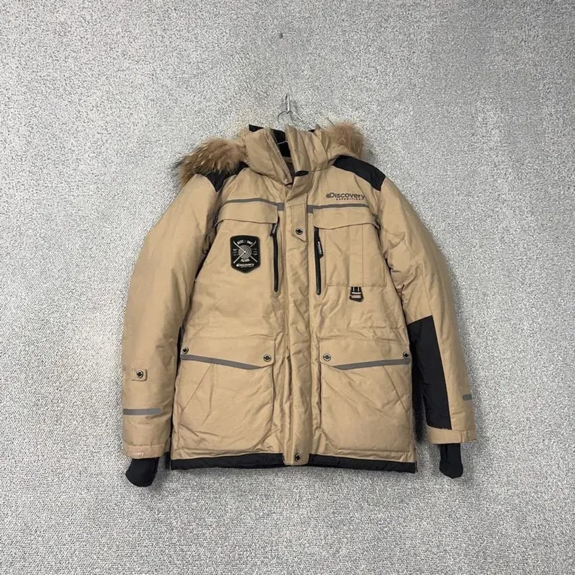 디스커버리 구스다운 거위털 캐주얼 베이지 패딩 95 상품이미지1