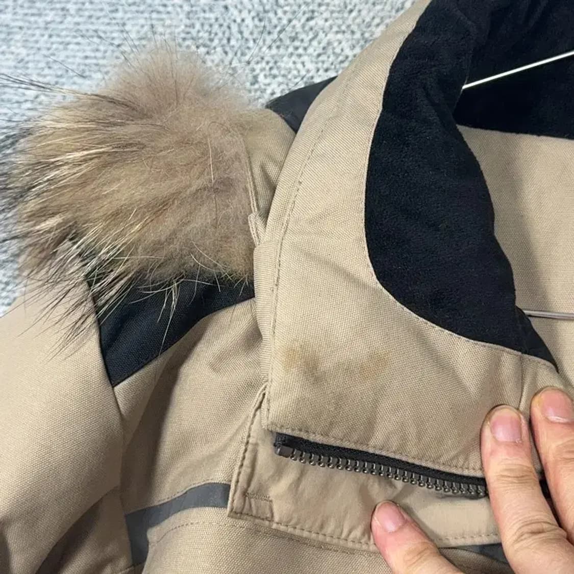 디스커버리 구스다운 거위털 캐주얼 베이지 패딩 95 상품이미지3