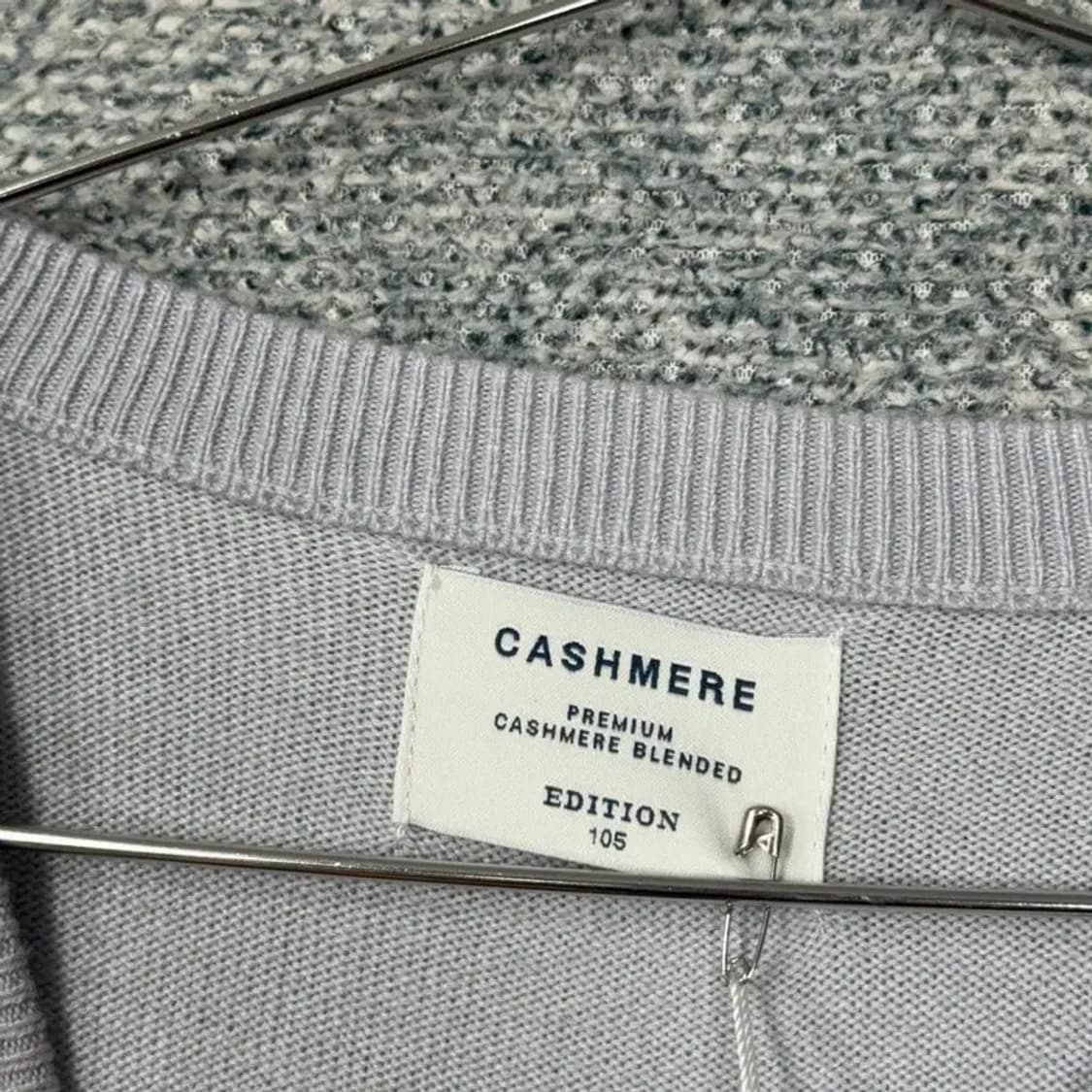 [새상품] 에디션 남성 캐시미어 그레이 니트 105 상품이미지5