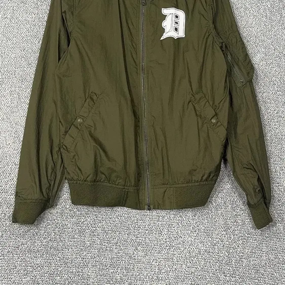 디스커버리 로고 카키 블루종 자켓 M 상품이미지4