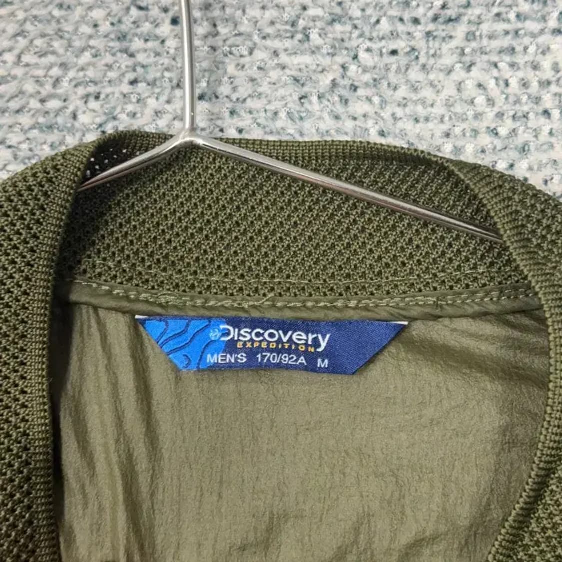 디스커버리 로고 카키 블루종 자켓 M 상품이미지5