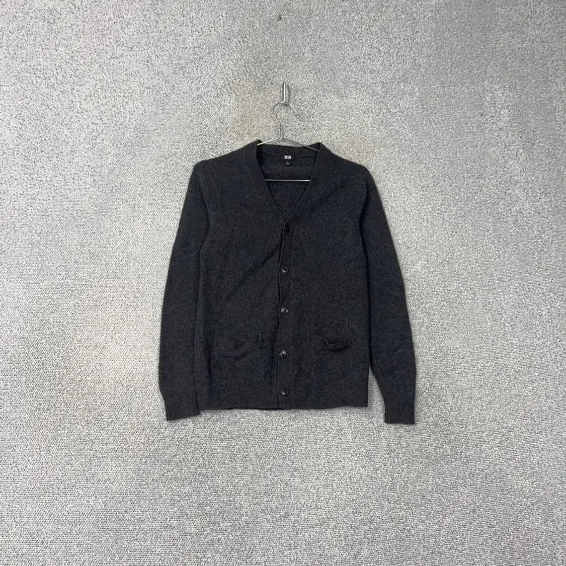 유니클로 그레이 울 가디건 L 상품이미지1