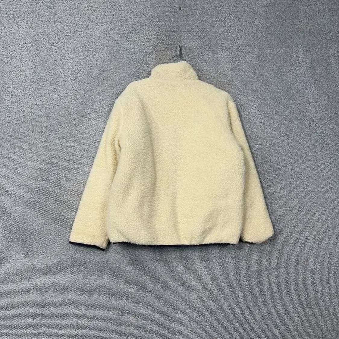 캉골 포켓 리버시블 화이트 후리스 M 상품이미지2