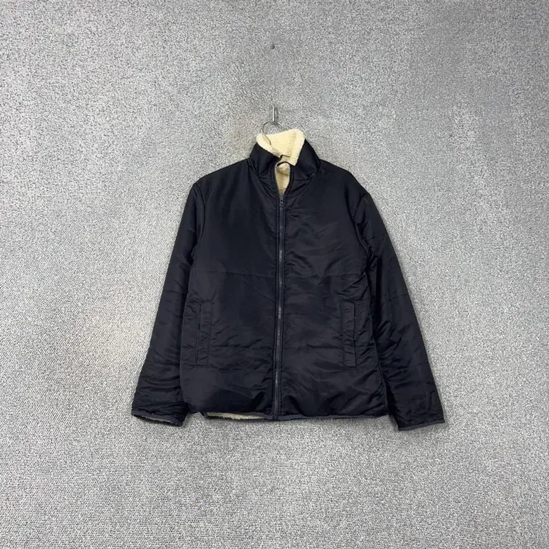 캉골 포켓 리버시블 화이트 후리스 M 상품이미지4