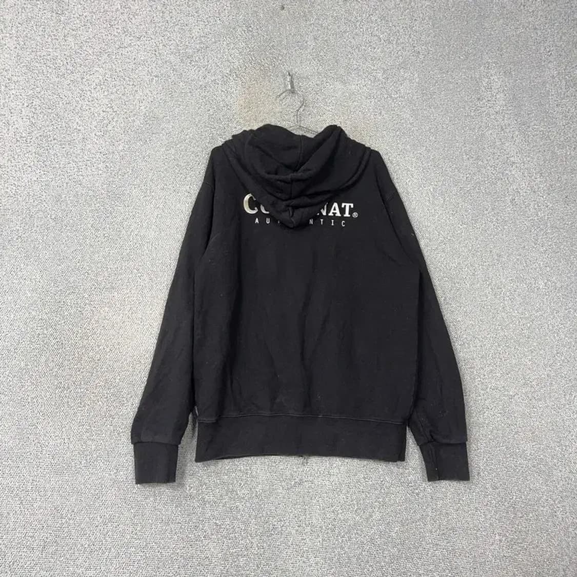 커버낫 백로고 블랙 후드집업 M 상품이미지2