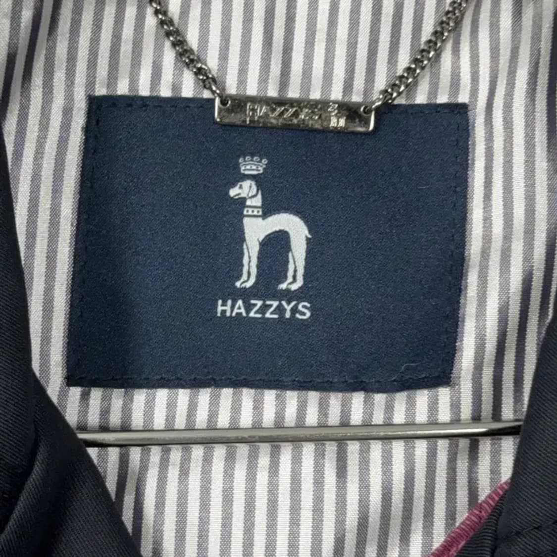 해지스 블랙 벨티드 트렌치코트 90-165 상품이미지6