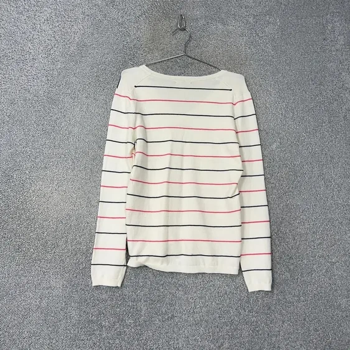 타미힐피거 브이넥 스트라이프 니트 M 상품이미지2