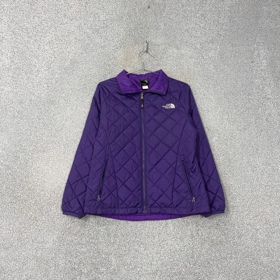 노스페이스 퍼플 카라 경량 패딩 M 상품이미지1
