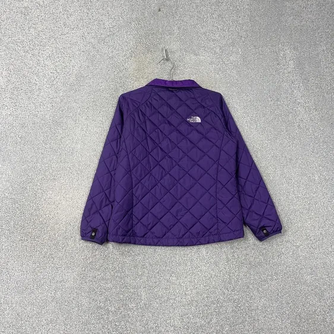 노스페이스 퍼플 카라 경량 패딩 M 상품이미지2