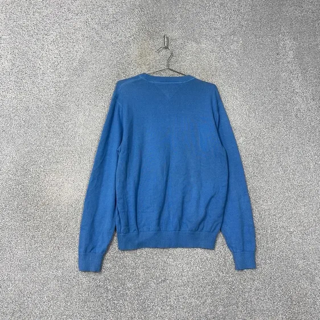 타미힐피거 로고 코튼 블루 니트 L 상품이미지2