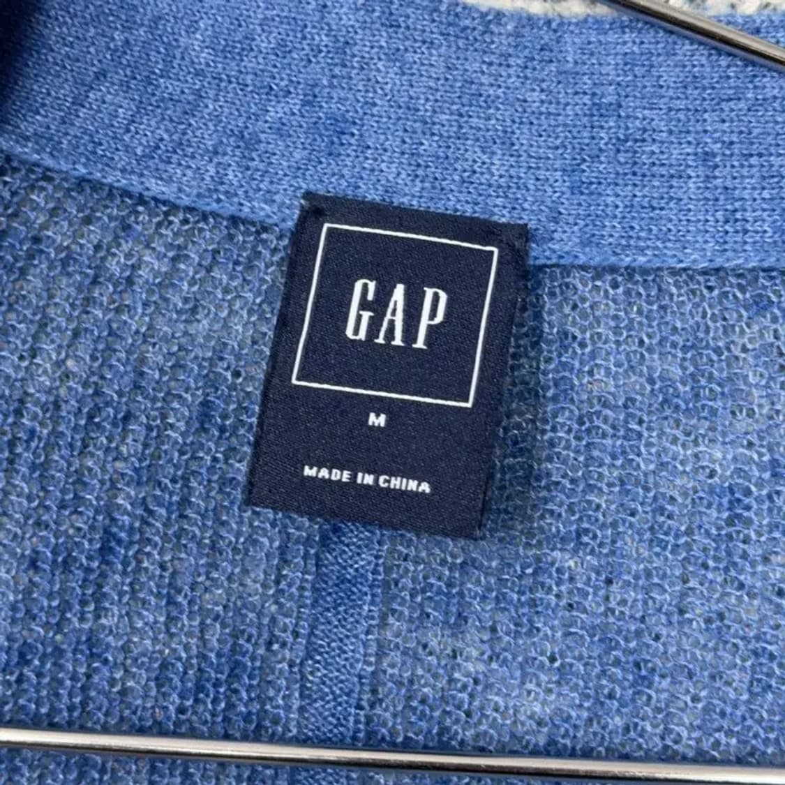 갭 캐주얼 블루 가디건 M 상품이미지5