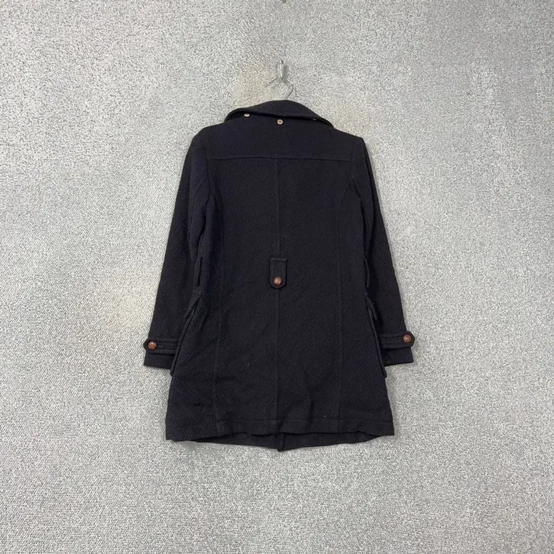 라코스테 여성 네이비 울 코트 95 상품이미지2