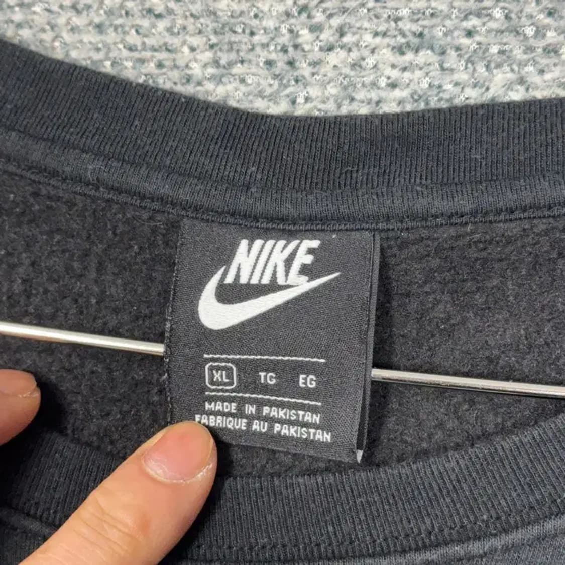 나이키 스우시 블랙 맨투맨 XL 상품이미지3