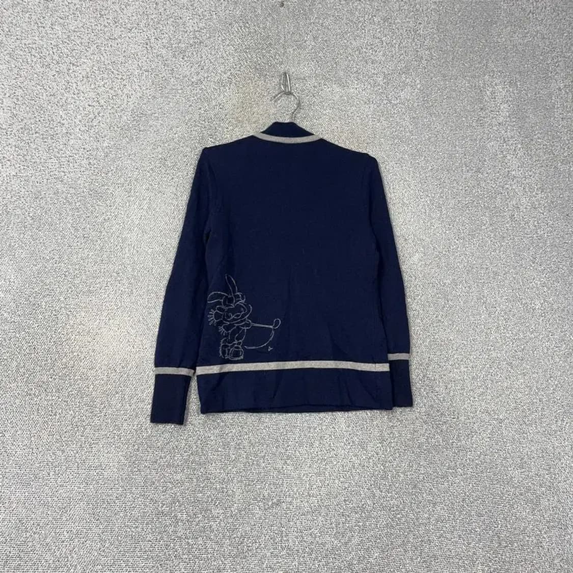 JDX 골프 여성 반집업 네이비 니트 90 상품이미지2