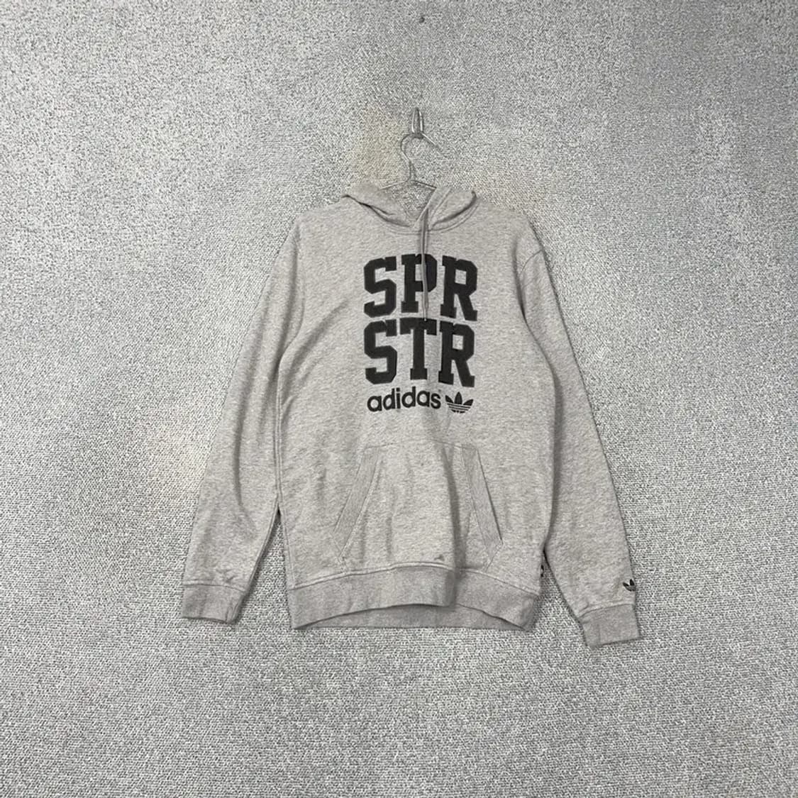 아디다스 프린팅 그레이 후드티 90 상품이미지1