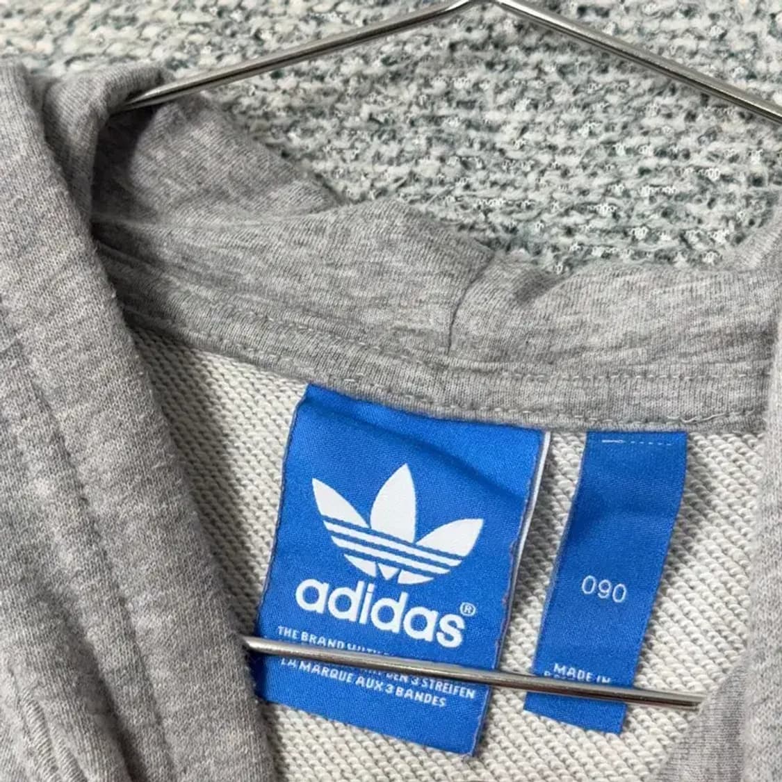 아디다스 프린팅 그레이 후드티 90 상품이미지3