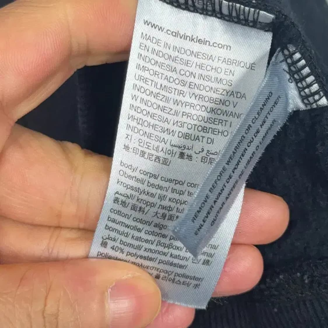 캘빈클라인 프린팅 로고 캐주얼 남성 맨투맨 L 상품이미지4