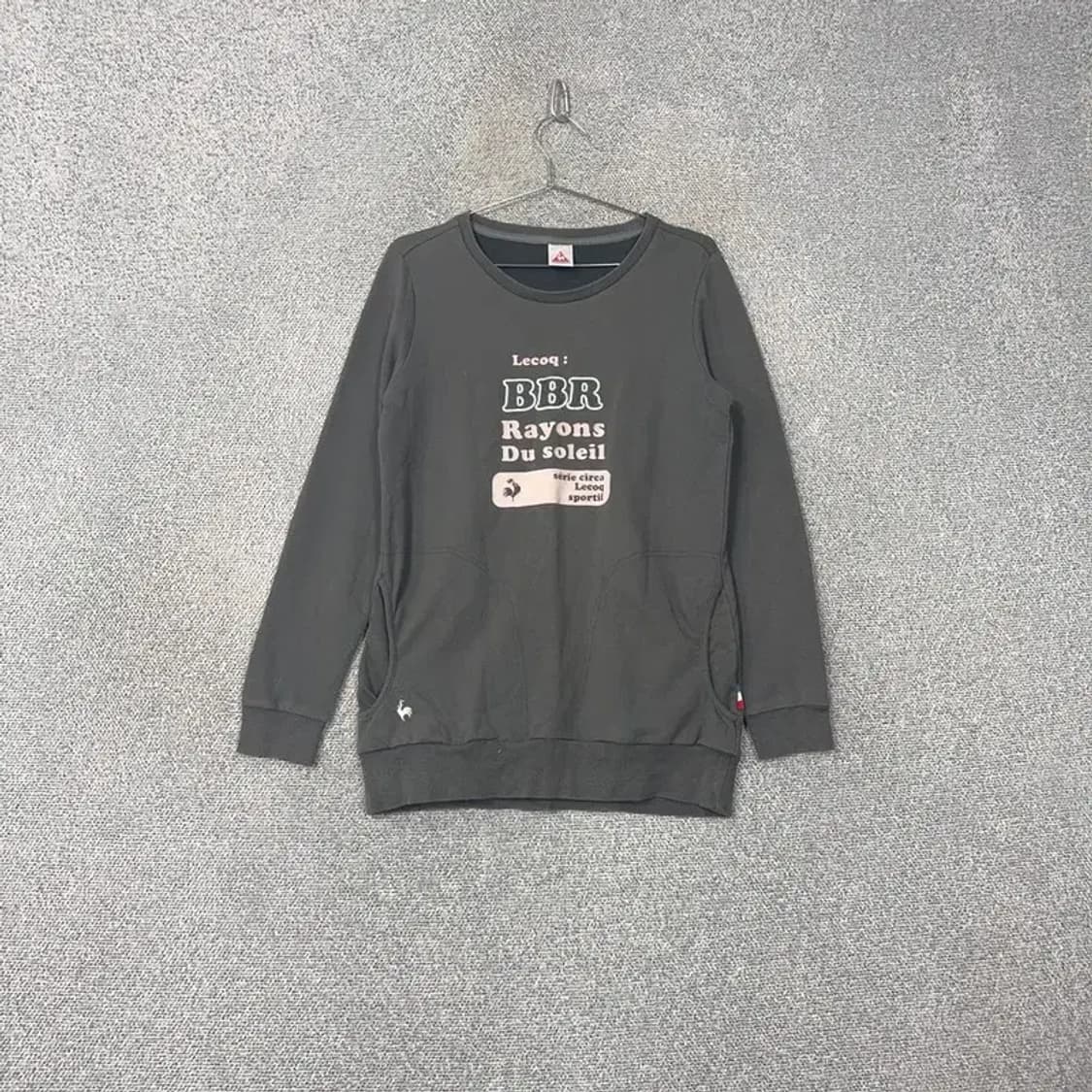 르꼬끄 스포츠 프린팅 로고 그레이 맨투맨 90 상품이미지1