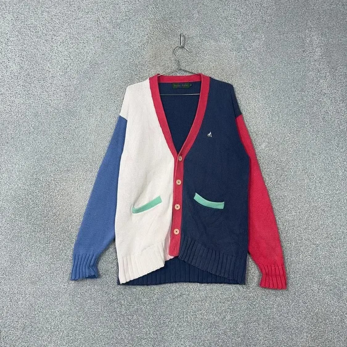 빈폴 다채색 빈티지 남성 코튼 니트 가디건 95 상품이미지1