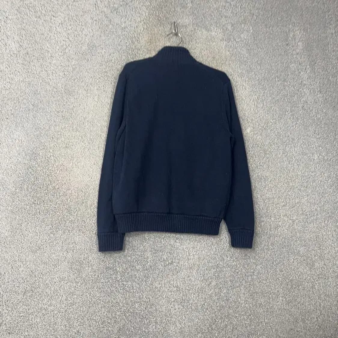 타미힐피거 네이비 로고 코튼 반집업 니트 집업 S 상품이미지2