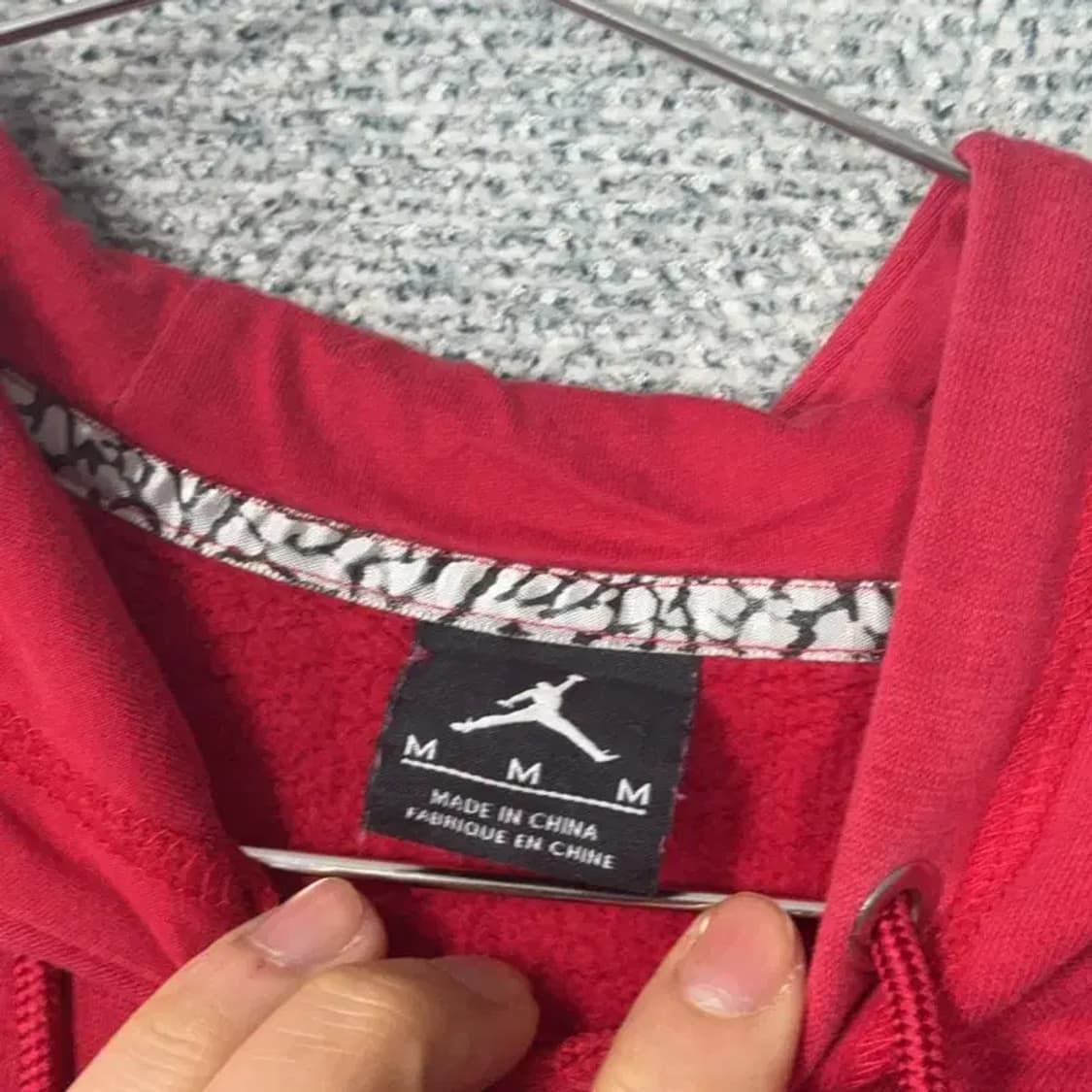 조던 점프맨 로고 레드 후드티 M 상품이미지3