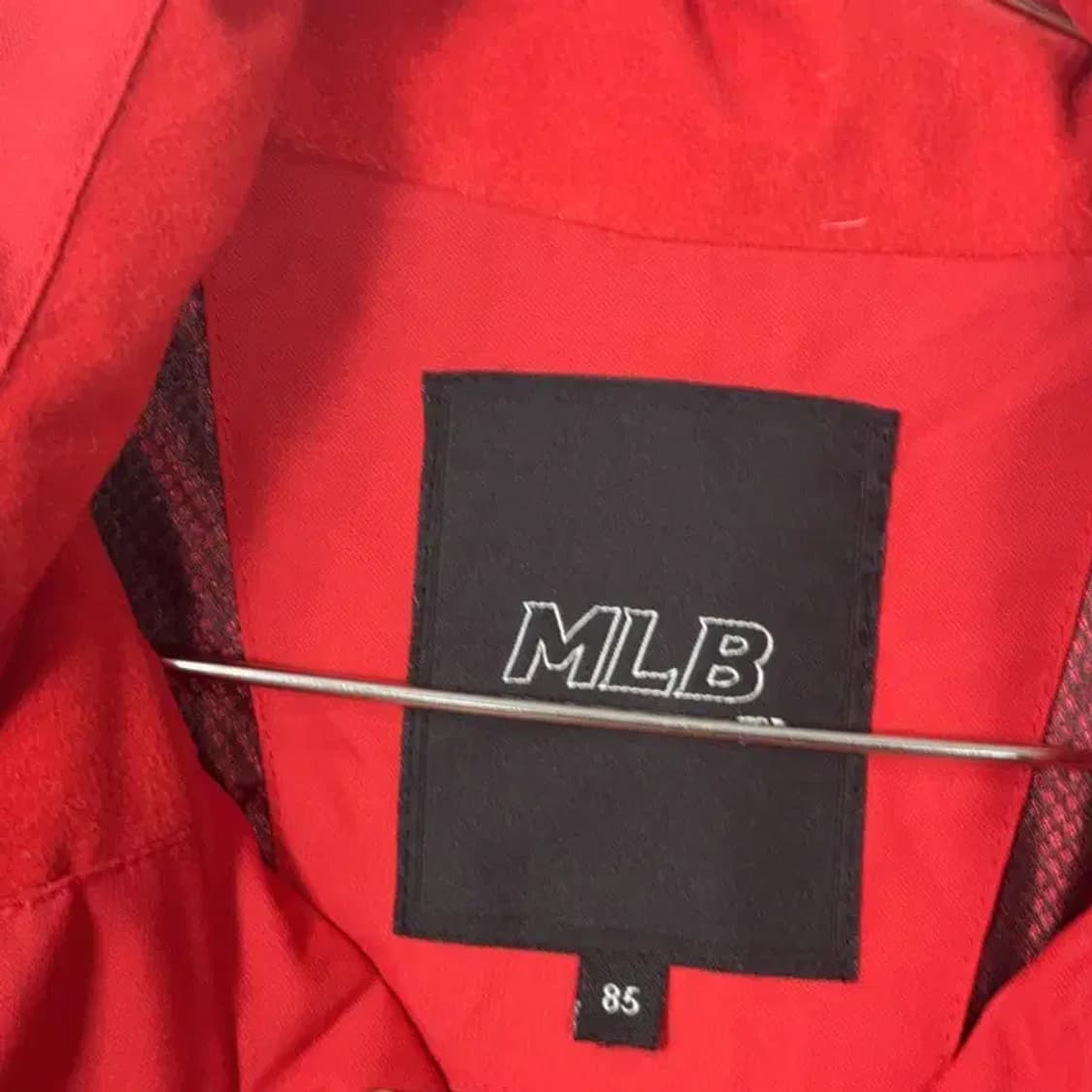 MLB LA다저스 패치 로고 레드 덕다운 오리털 패딩 점퍼 85 상품이미지3