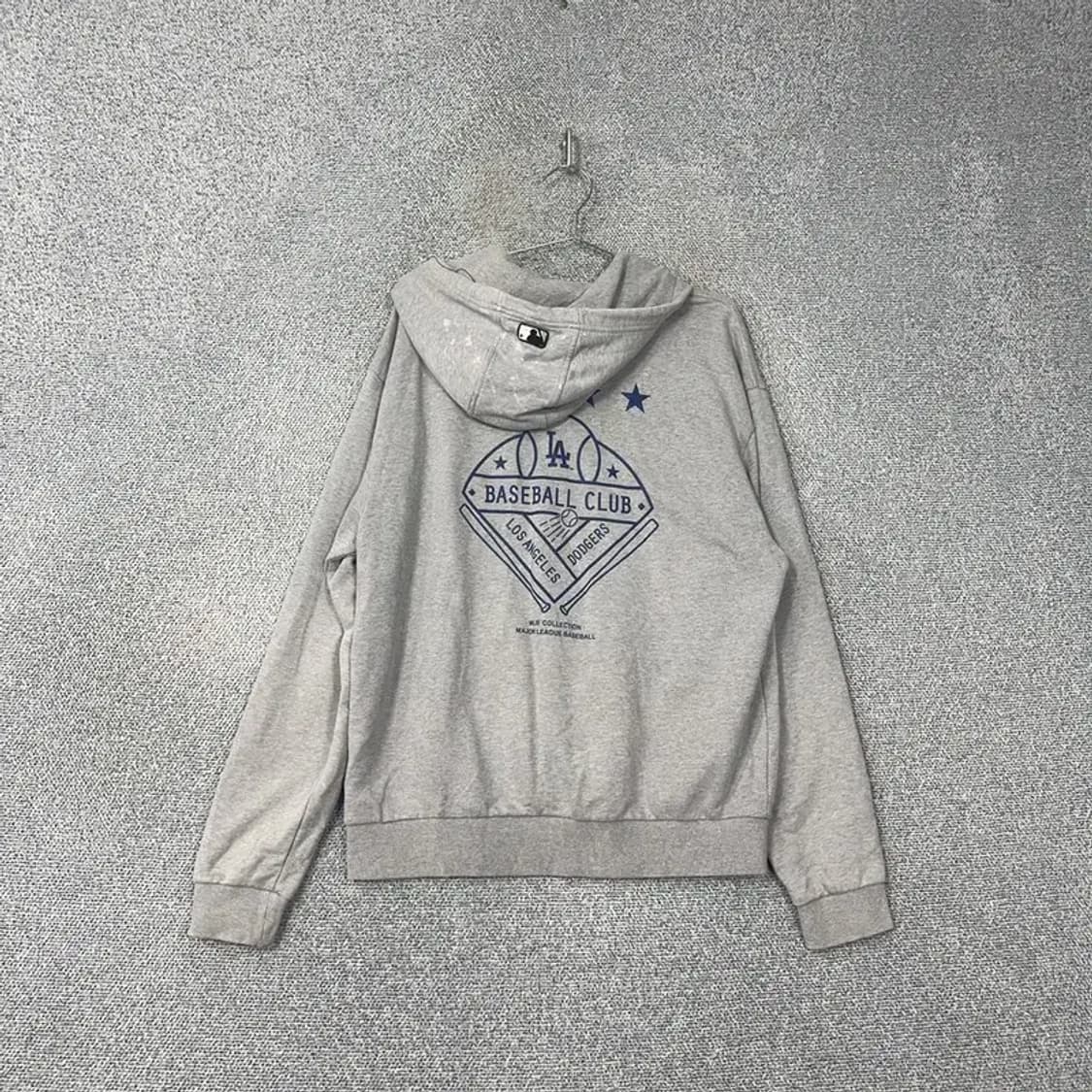 MLB LA다저스 로고 그레이 후드티 100 상품이미지2