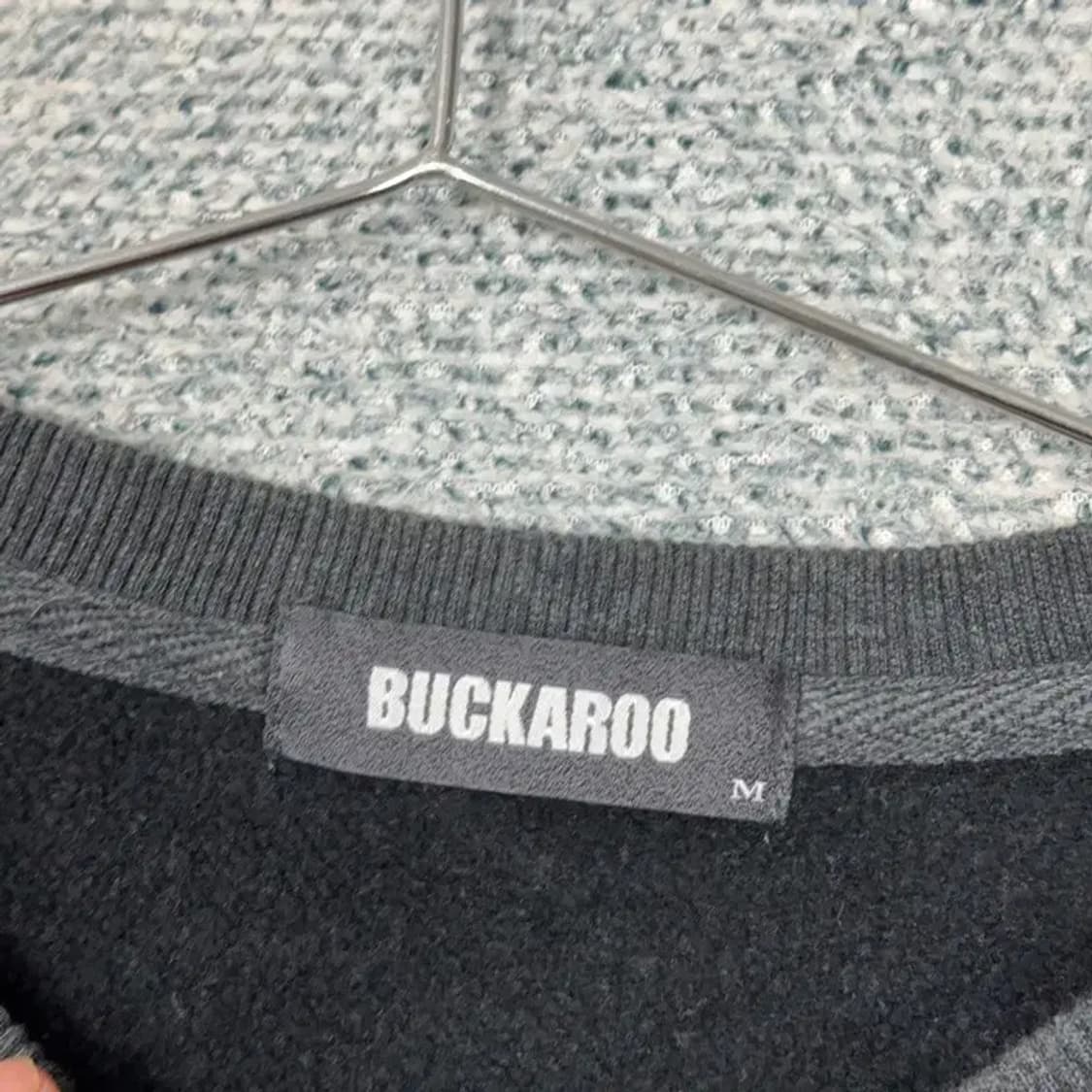 버커루 로고 딥그레이 캐주얼 맨투맨 M 상품이미지3