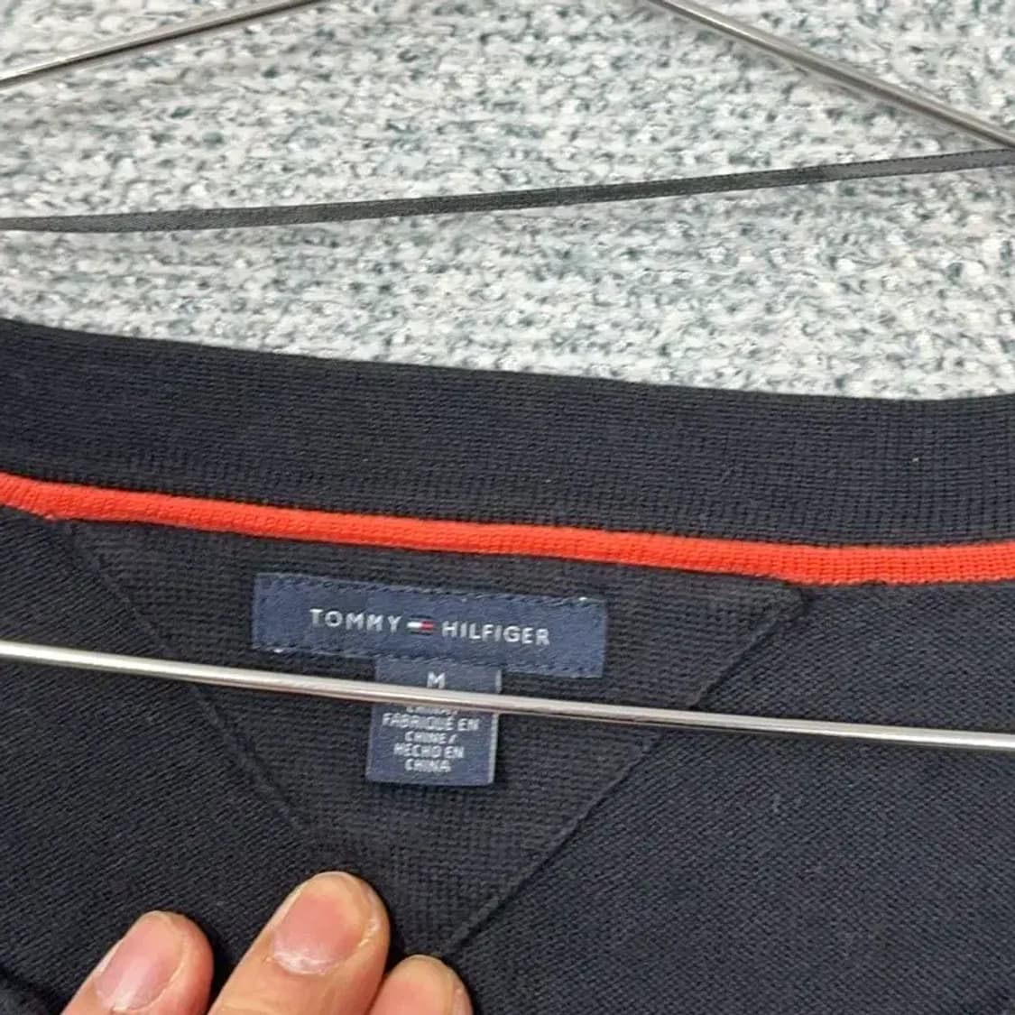 타미힐피거 코튼 블랙 가디건 M 상품이미지3