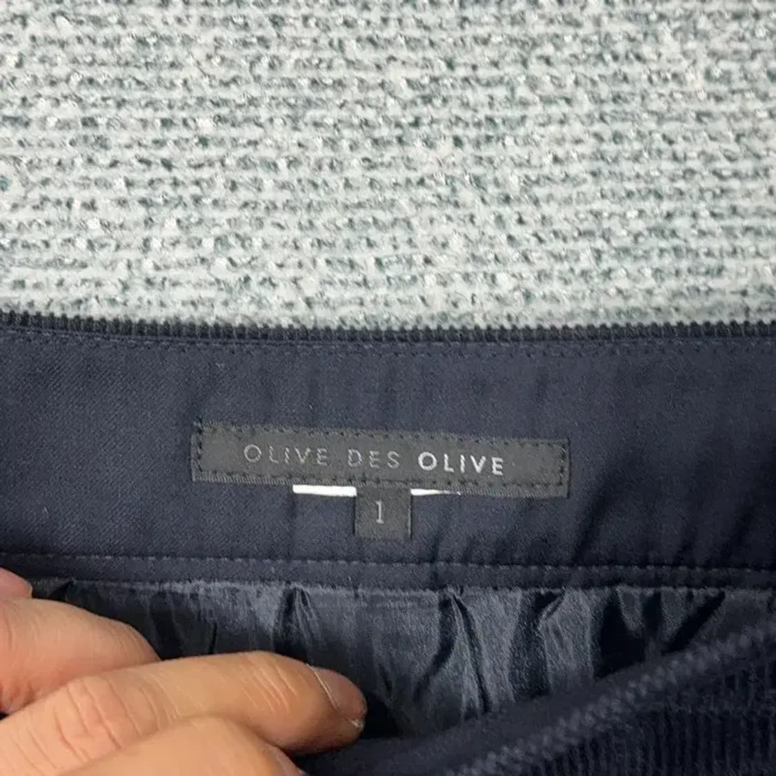 올리브데올리브 코듀로이 네이비 스커트 1사이즈 상품이미지6