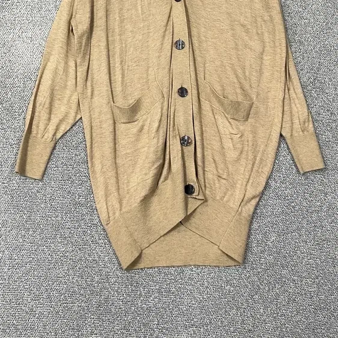 자라 베이지 롱 가디건 M 상품이미지4