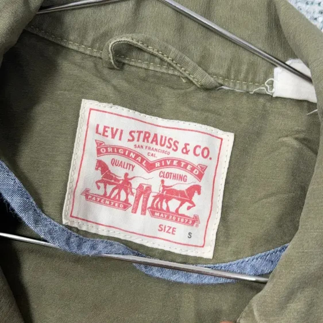 리바이스 야상 카키 자켓 S 상품이미지4