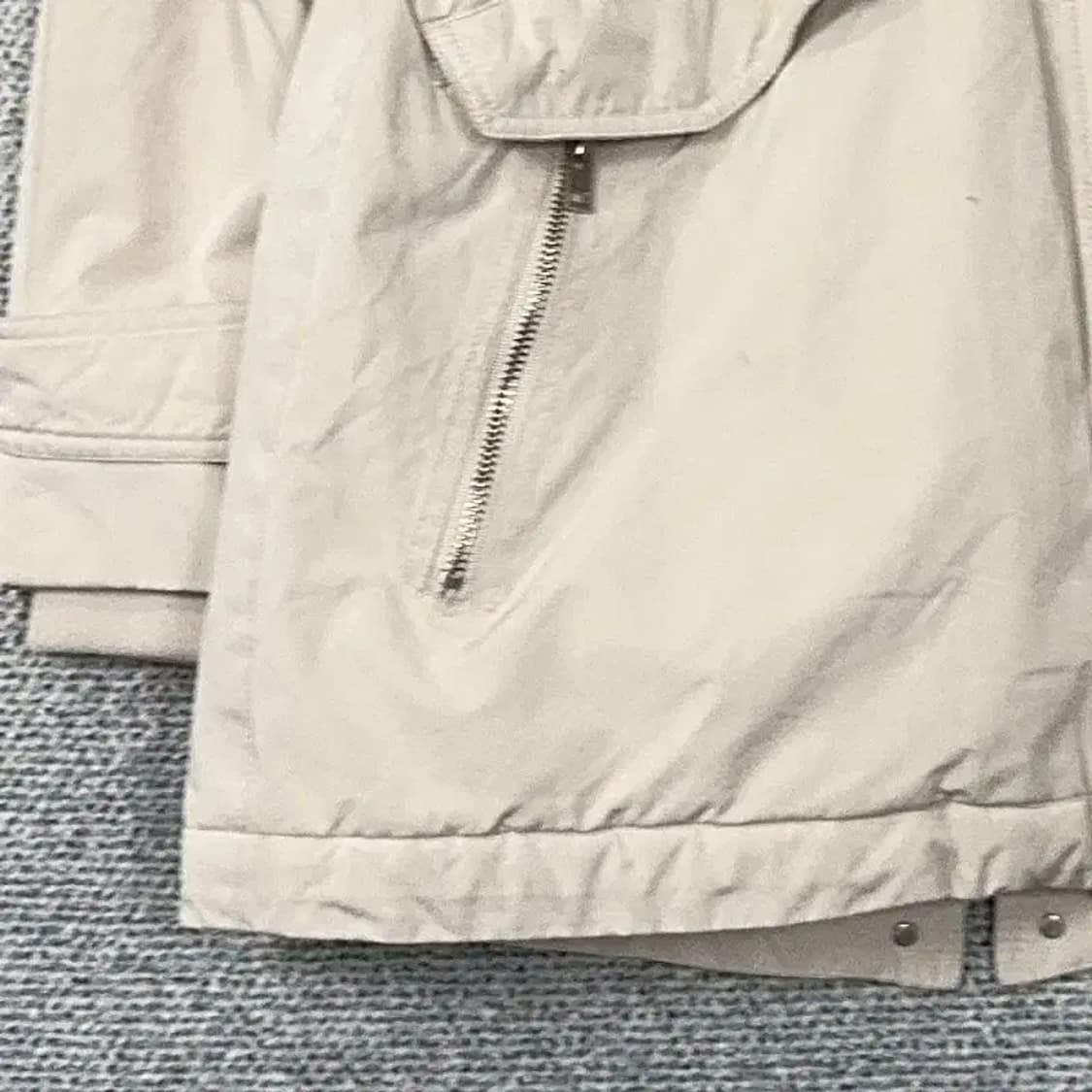 시슬리 퍼 야상 크림 패딩 코트 42 상품이미지5